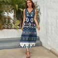 thumbnail image 5 of Vestido Largo Sin Mangas Para Mujer, Bohemian Pattern Traje Informal Para Cumpleaños, Verano, 5 of 5