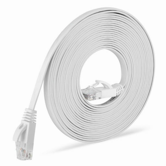 Ethernet Cable 15m Cat6 Flat Internet Cable Network Cable Rj45 High Speed LAN Patch Cable Replacement Accessories