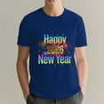 thumbnail image 4 of Happy New Year T-Shirt, 100% Cotton Made Comfy Fabric, 2026 New Year's T-shirt, Dark Blue S, 4 of 6