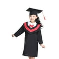 thumbnail image 1 of Ensemble de Robe de Graduation pour Enfants avec Écharpe et Pompon pour Cosplay, Photographie, Performance, 1 of 6