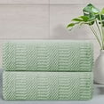 thumbnail image 3 of Jessy Home 2 Pack Light Green Hand Towel Set 16"x31" Soft Highly Absorbent Quick Dry 200 GSM Hand Towels, 3 of 6