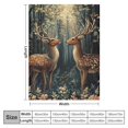 thumbnail image 4 of Orinice Rustic Deer Blanket Mid Century Throw Blanket Fuzzy Plush Super Soft Warm Deer Decor Stuffed Animal Blanket Gifts for Boys Girls Kids Adult Men Women 60x80in, 4 of 6
