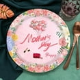 thumbnail image 3 of Mother's Day Themed Party Cutlery Set Disposable Paper Plates Paper Cups Tablecloths Streamers (9-Inch Disk 16Pc), 3 of 5
