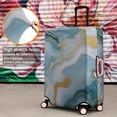 thumbnail image 4 of Blue Marble Gold Wave Pattern Luggage Cover Fashion Suitcase Cover Baggage Covers Fit 25-28 Inch Luggage (Go Travel), 4 of 5