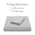 thumbnail image 3 of Chanasya Duvet Cover Twin Set Ultra Soft Solid 2-Piece Bedding - Luxurious Silky Soft Brushed Microfiber Comforter Cover Combo- Zipper Closure (1 Duvet Cover & 1 Pillow Sham) Earthy Taupe - Twin, 3 of 5