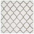thumbnail image 6 of SAFAVIEH Indie Careen Geometric Polyester Shag Area Rug, Ivory/Grey, 4' x 6', 6 of 9