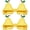 yellow, variant on 2Pcs Hawaiian Tropical Funny Pear Sunglasses, Fancy Dress Props for Summer Party