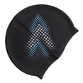 thumbnail image 3 of Bathing , Large Space Anti Slip Swimming Head Cover With Ear Protection For Water Sports  Printing, 3 of 8