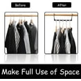thumbnail image 3 of Urby Multi Hangers Space Saving for Clothes, Sturdy Stackable Hangers with 5 Holes for Dorm Room Closet 10 Pack, Purple, 3 of 5