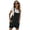 Black, variant on Czanzd Women's Cotton Linen Short Rompers with Adjustable Straps and Pockets,Black,S