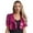 Hot Pink, variant on Women's Sequin Jacket Sparkly Party Short Sleeve Open Front Crop Bolero Shrug Cardigan Hot Pink XXL