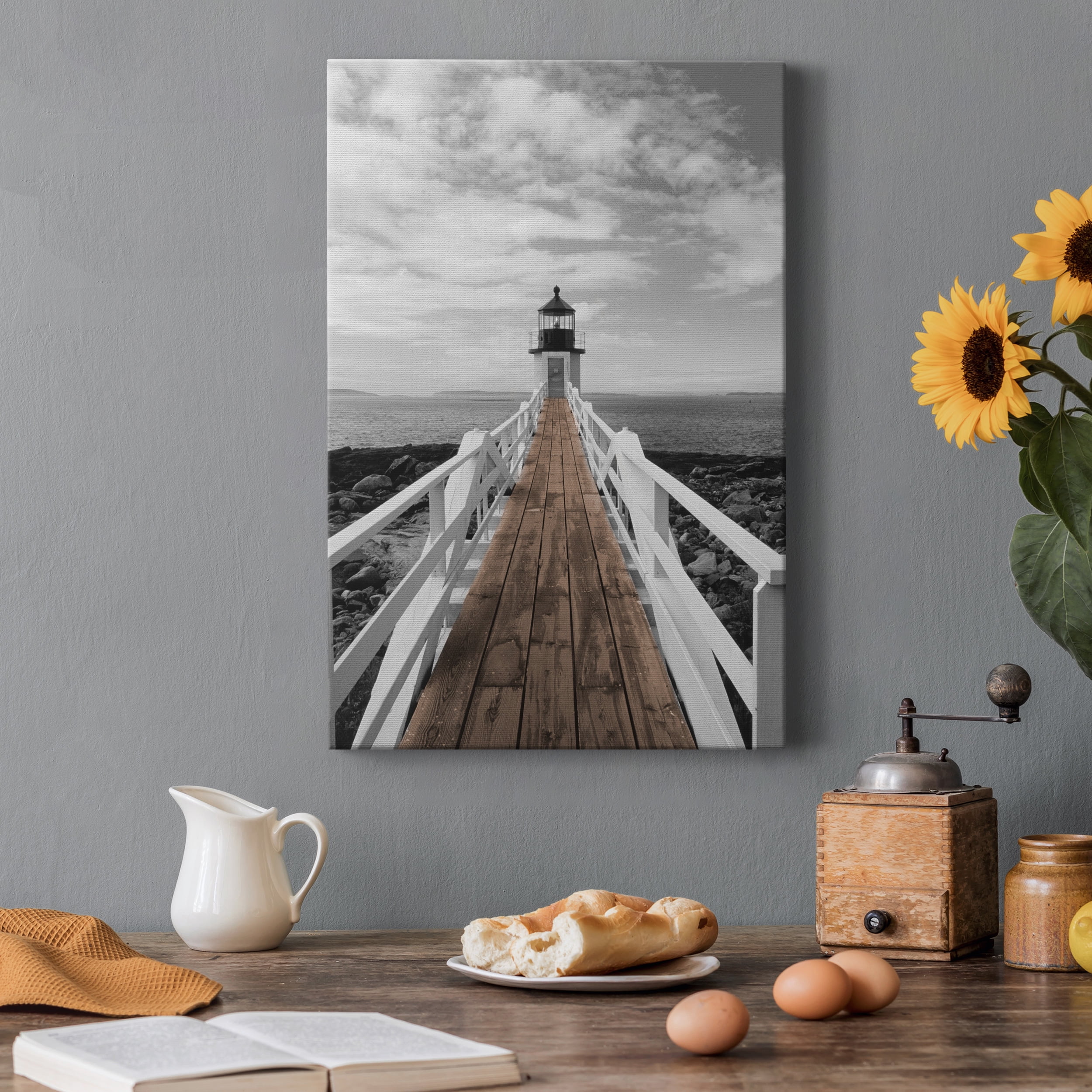 Port Clyde Lighthouse Premium Gallery Wrapped Canvas - Ready to Hang - 18 x 27