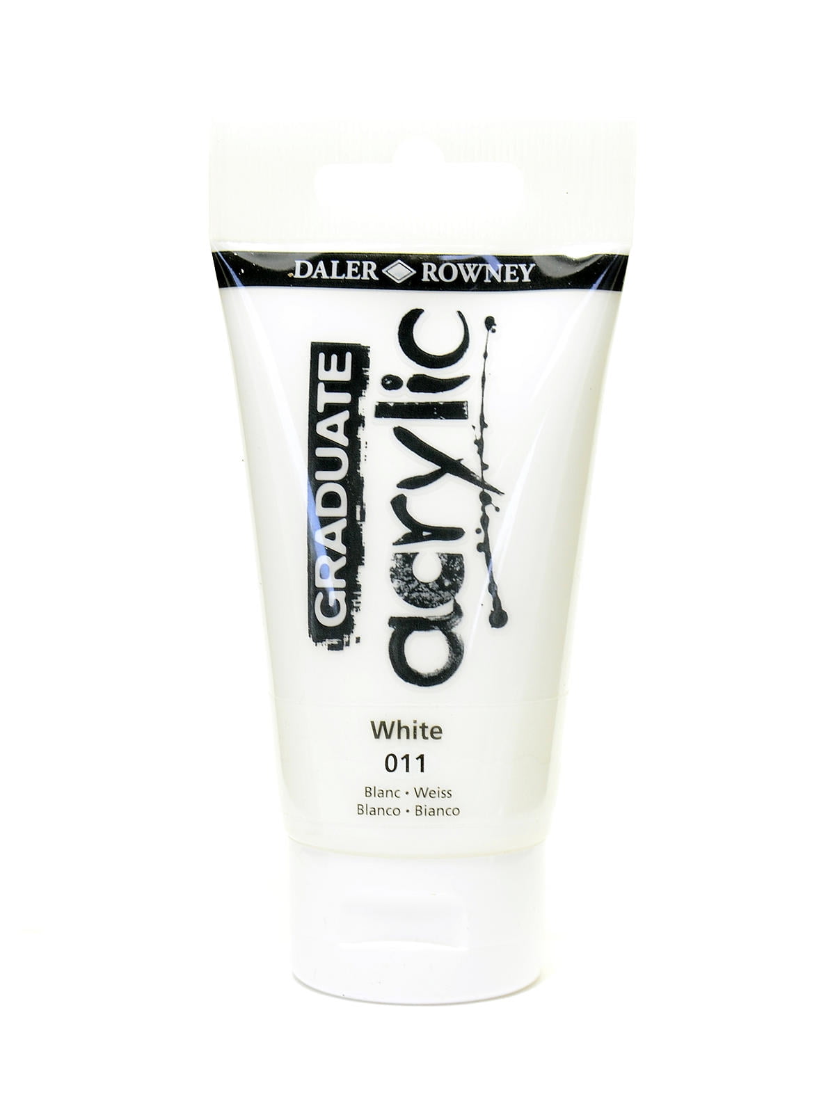 Graduate Acrylic Paint white, 75 ml (pack of 4)