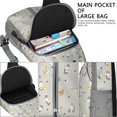 thumbnail image 4 of Pet Lovers Sling Backpack with Cute Cat Print, Lightweight Crossbody Daypack with Adorable Paw Pattern, Funny Cat Lover Gift Design, Anti-theft Travel Bag for Daily Commute, Outdoor, Gym, 4 of 5