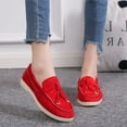 thumbnail image 3 of New Women Loafers Shoes Brand Casual Flat Shoes Leather Cashmere Single Shoes Ladies Walking Non Slip Chaussure Femme, 3 of 6