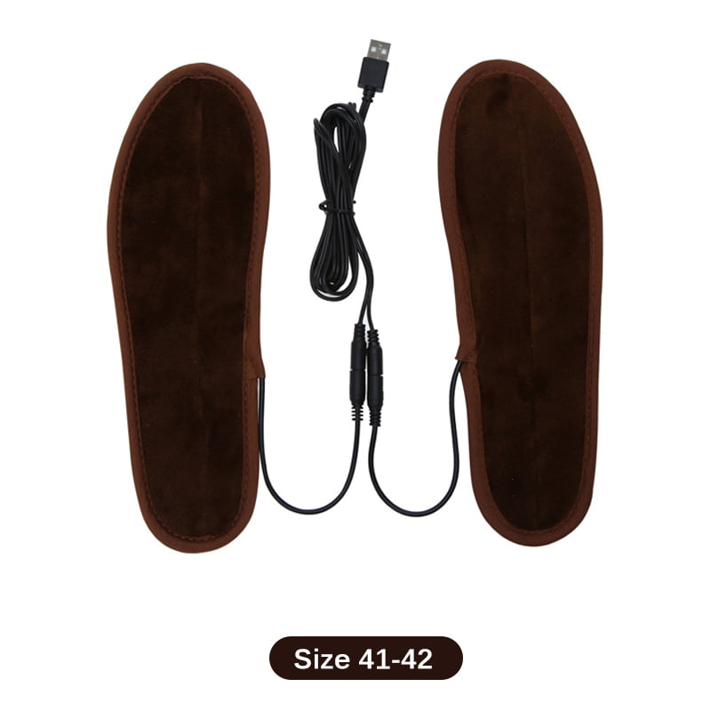 USB Power Electric Heated Insoles Keep Feet Warmer Shoes Boots Heating Pad 