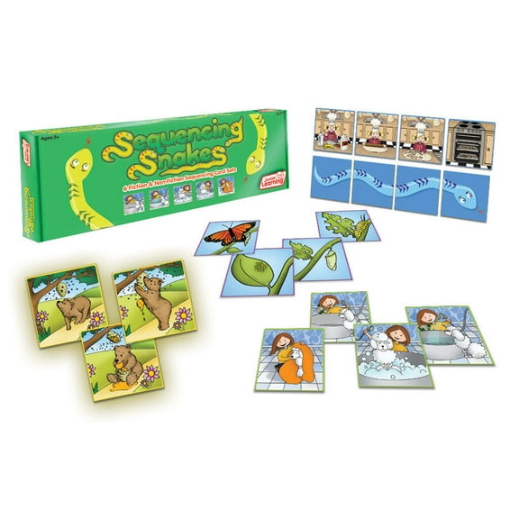 Sequencing Snakes Junior Learning for Ages 5-6 Kindergarten 1st Grade Learning,  Language Arts, Learn Storytelling, Comprehension and Oral Language, Perfect for Home School, Educational Resources