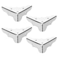 thumbnail image 1 of 4 PCS Replacement Metal Guitar Box Corner Protector Guitar Case Corner Decorative Protector Cover (Silver), 1 of 7