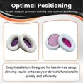 thumbnail image 2 of Replacement Ear Pads for Cloud Silver II Headphone Soft Foam Ear Cushion Pads White+Red, 2 of 5