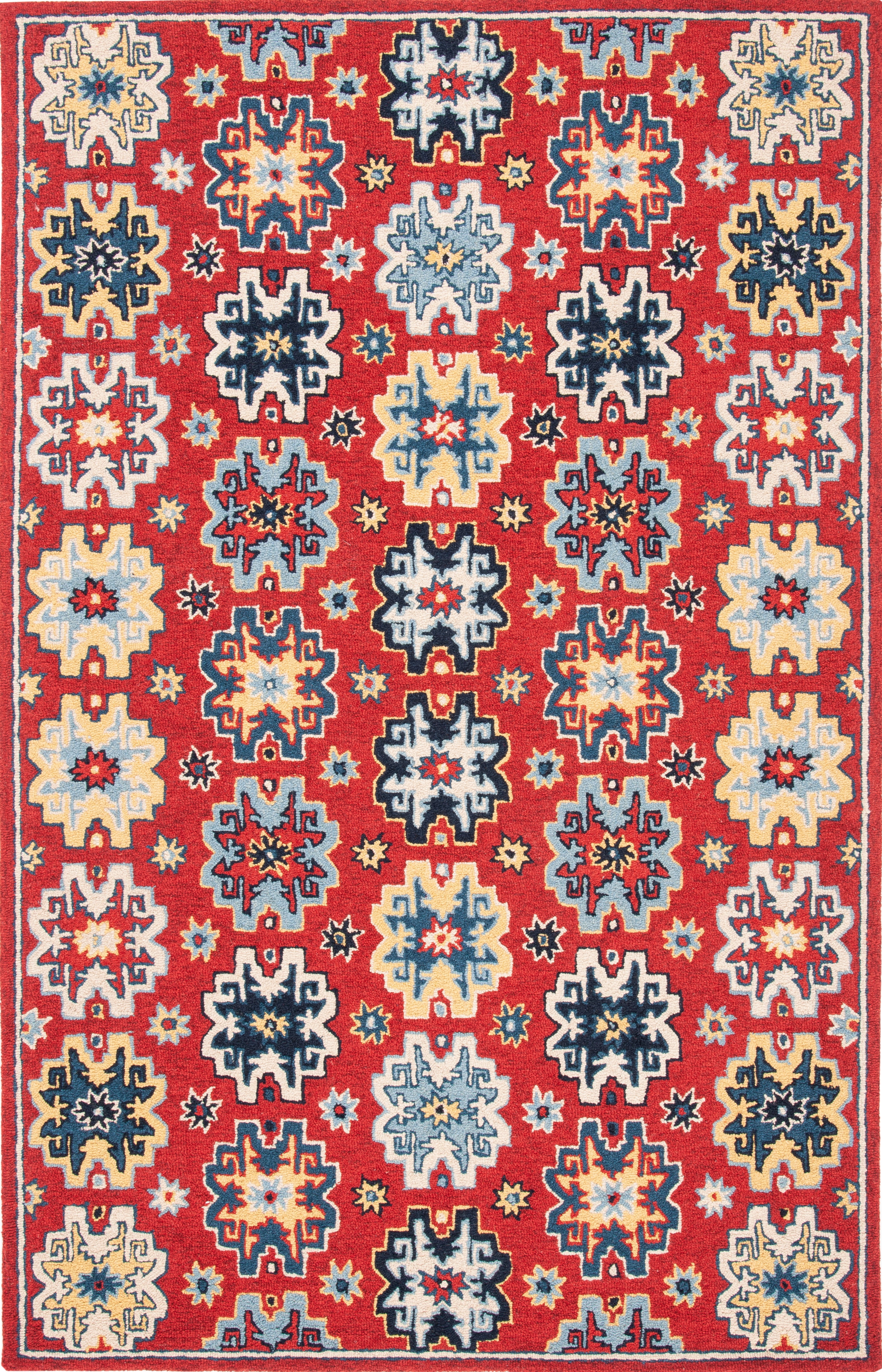 Safavieh Heritage Victoria Floral Wool Area Rug, Red/Blue, 6' x 9'