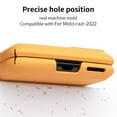 thumbnail image 6 of TECH CIRCLE Case Compatible with Motorola Moto Razr 2022, [Pen Holder] Silm Premium PU Leather Business Folding Hinge Protective Cover Case for Motorola Moto Razr 2022, Orange, 6 of 9