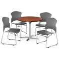 thumbnail image 2 of OFM 36 Round Laminate Multi Flip-Top Table w/4 Chairs Cherry/Wine Chairs 845123054468, 2 of 5