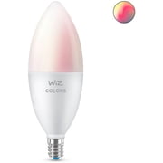 Wiz 40W Equivalent Color Changing B12 Candelabra Dimmable Smart LED Decorative Light Bulb