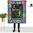 thumbnail image 4 of Softball Gifts for Girls, Softball Blanket 50''''x40'''', Girls Softball Gifts, Birthday Softball Gifts for Teen Girls Blanket Soft Cozy Flannel Throw Blanket Gifts for Sport Lovers, 4 of 6