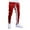 Red, variant on Men's Autumn Winter Leisure Outdoor Sports Jogging Fit Foot Mouth Zipper Pants