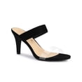 thumbnail image 1 of BLISSFUL STEP Women's Clear Strap High Heels Slides Sandals, 1 of 7