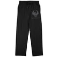 thumbnail image 5 of Fantastic Beasts M.A.C. U.S.A. Eagle Crest Men's Black Sleep Pajama Pants-Large, 5 of 7