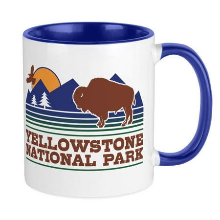 

CafePress - Yellowstone National Park Mug - Ceramic Coffee Tea Novelty Mug Cup 11 oz