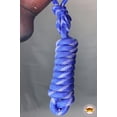 thumbnail image 5 of 16BH Western Horse Tack Braided Poly Rope Halter Lead White Blue Rawhide, 5 of 5