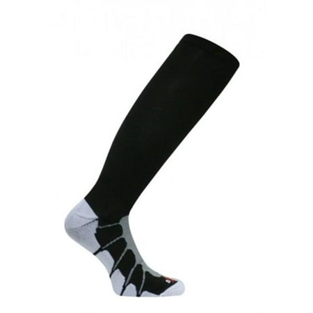 sox italy, best patented graduated compression, silver drysat increased circultion for any sport or activity black/white, large -