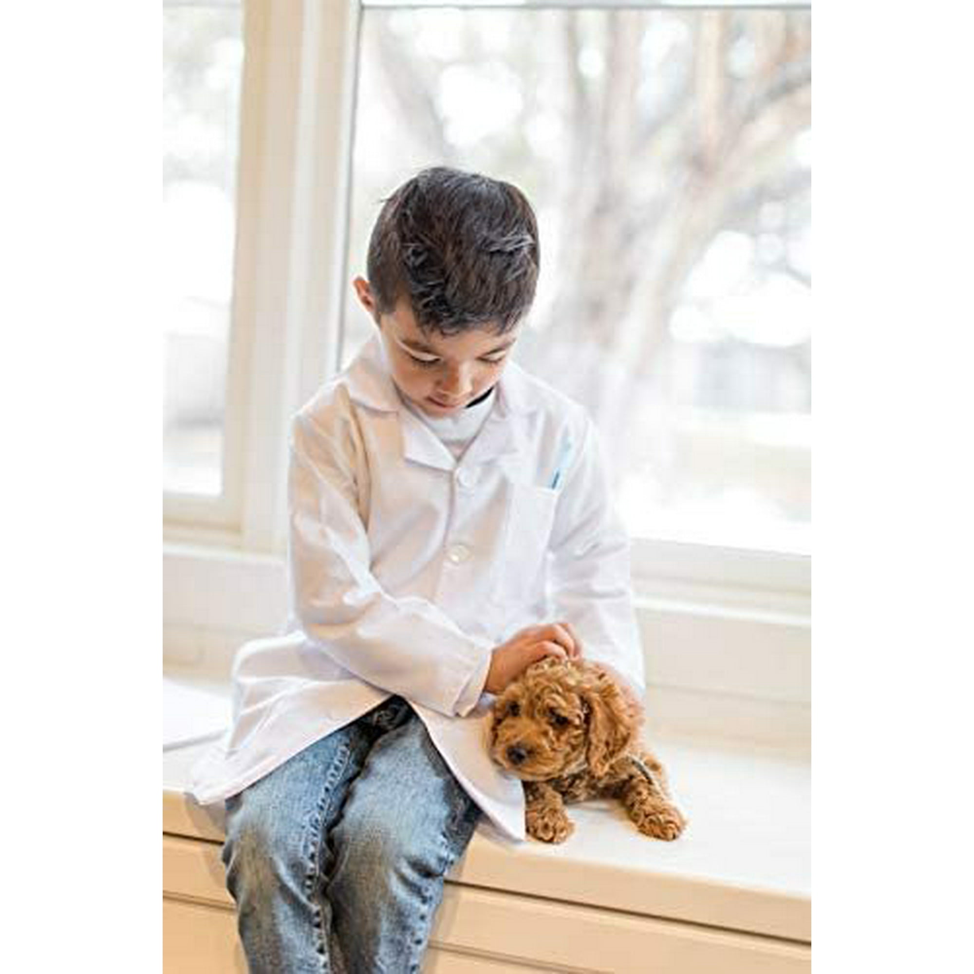 Kids Unisex Doctor Lab Coat Costume By Dress Up America Walmart