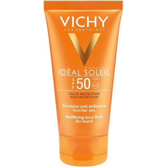Protector Solar Vichy Ideal Soleil Toque seco FPS50 para rostro 50 ml