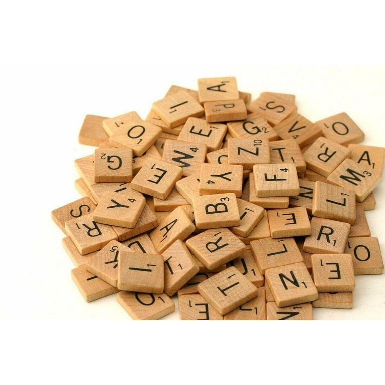 Unique Deals Wooden Scrabble Tiles Kids Crafts Pendant Spelling Decoration Alphabet for Kids Complete Set