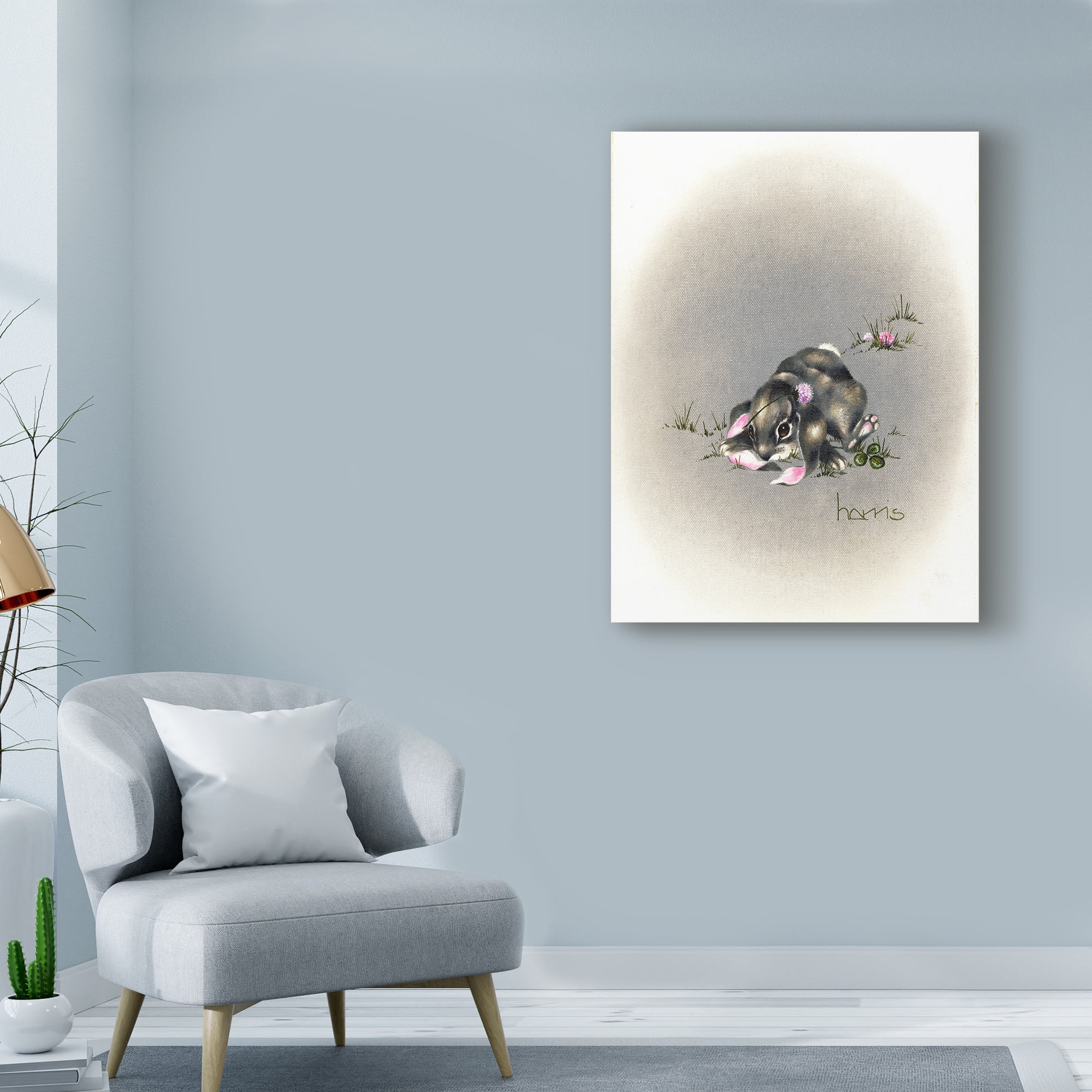 Trademark Fine Art 'Ear We Go Again' Canvas Art by Peggy Harris