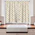 thumbnail image 2 of Ambesonne Floral Kitchen Curtains, Scandinavian Art Flowers, 55"x30", Eggshell and Multicolor, 2 of 3