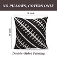 thumbnail image 2 of LALILO Throw Pillow Covers Geometric Tiling Black And White Stylish Cushion Cover 18" x 18", 2 Pack, 2 of 6
