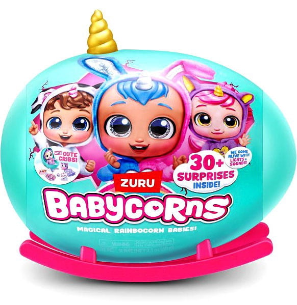 ZURU Babycorns Series 1 LARGE Poppy Surprise Plush, 30+ Surprises