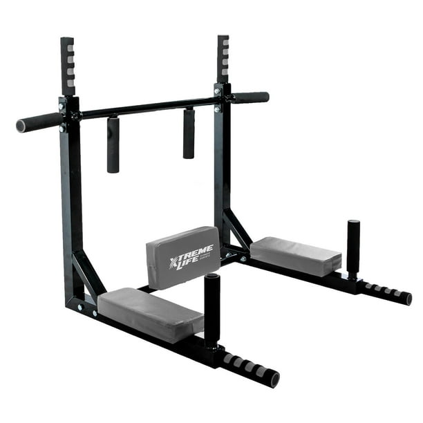 Barra 8en1 Dominadas Pared Gym Multifuncional Box Pesas plateado 1 Xtreme Life DPBDDC220001
