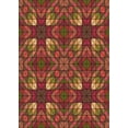thumbnail image 1 of Ahgly Company Tapis d'Intérieur Rectangulaires Transitionnels Rouges Lavables à la Machine, 2 Pieds x 3 Pieds, 1 of 7