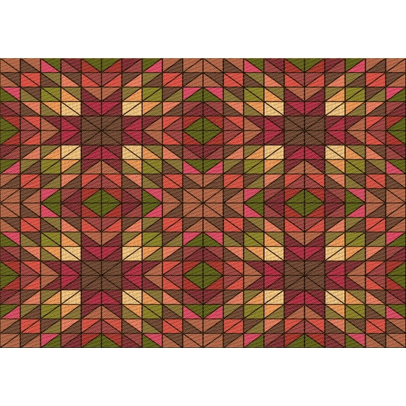 Ahgly Company Machine Washable Indoor Rectangle Transitional Red Area Rugs, 3' x 5'