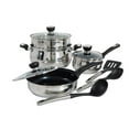 thumbnail image 3 of Oster Baldwyn 10 Piece Stainless Steel Cookware Set w/ Kitchen Tools, 3 of 6
