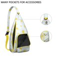 thumbnail image 2 of Waterproof Hiking Backpack Sling Bag for Women – Lightweight Crossbody Chest Bag for Travel, Outdoor & Everyday Use – Boho Daisy Floral Vintage Design, 2 of 4