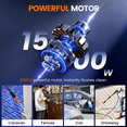 thumbnail image 5 of Electric Pressure Washer,4200PSI Max 2.6 GPM Power Washer with 23 ft Hose,Adjustable Nozzle 0-120°,Foam Cannon, Car Washing Gloves,Portable for Clean Vehicles, Patios,Driveways,Fences, 5 of 10