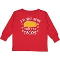 thumbnail image 3 of Inktastic I'm Just Here for the Tacos Cinco De Mayo Boys or Girls Long Sleeve Toddler T-Shirt, 3 of 5