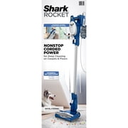Shark Rocket Corded Stick Vacuum, Carpet and Hardfloors, Pet Friendly, Swivel Steering, Removable Handheld, HV200 Blue