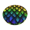 thumbnail image 2 of Lsque Dragon Scales Round Bar chair cushion covers Velvet Fabric Premium Comfort Protects from Scratches and Stains for 14-17 Inch Chair- 12 inch, 2 of 7